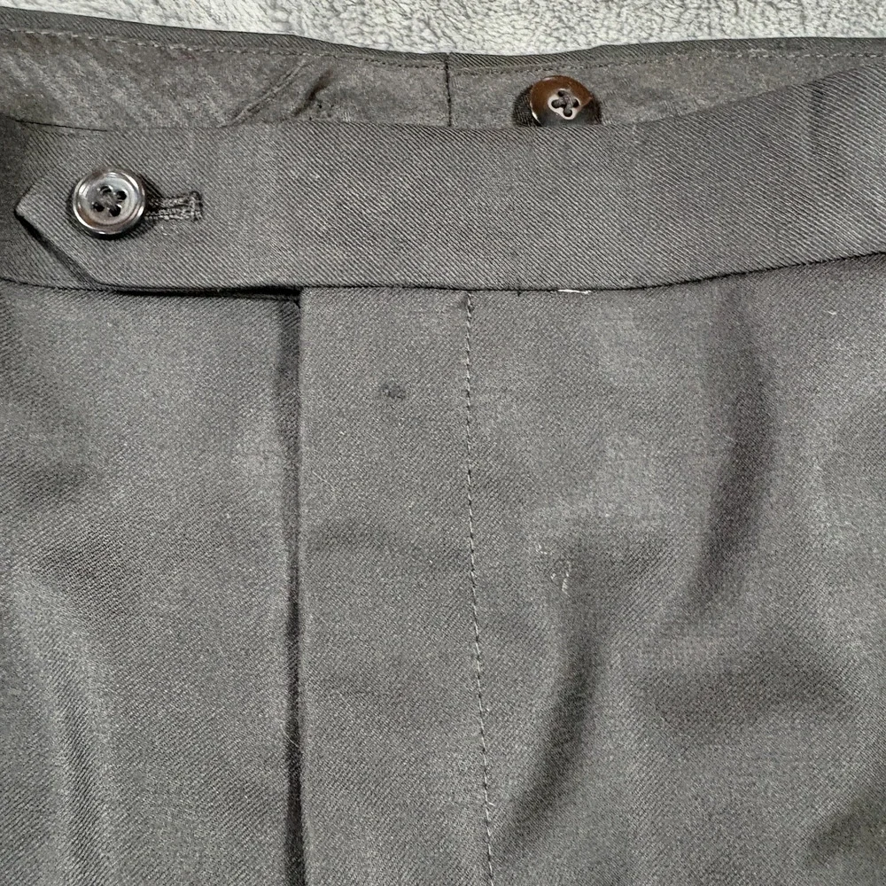 Calvin Klein Mens Tuxedo 43L Black 100% Wool Jacket Pants Two Piece Formal As-Is